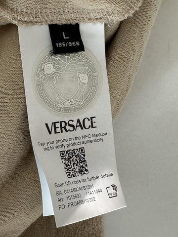 Versace Barocco Jacquard Towel Shirt Size Large 1015692 Made in Italy NWT $1325
