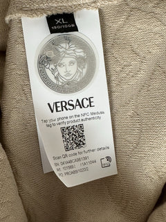 Versace Barocco Jacquard Towel Shirt Size XL 1015692 Made in Italy NWT $1325