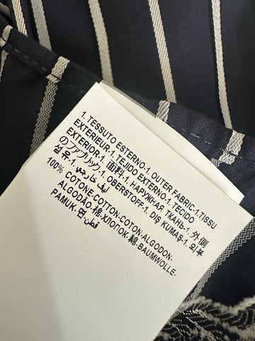 Versace Blue Graphic Print Informal Shirt Size 54 101387 Made in Italy NWT $1025