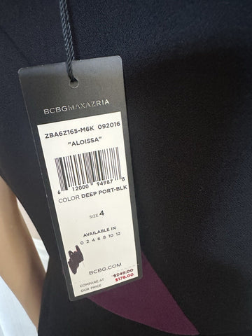 BCBG MAXAZRIA Aloissa Women's Dark Pink Mini Sleeveless Dress Size 4 NWT $248