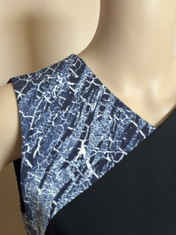 BCBG MAXAZRIA Dalia Women's Blue/Black Dress Size 2