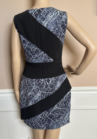 BCBG MAXAZRIA Dalia Women's Blue/Black Dress Size 2