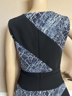 BCBG MAXAZRIA Dalia Women's Blue/Black Dress Size 2