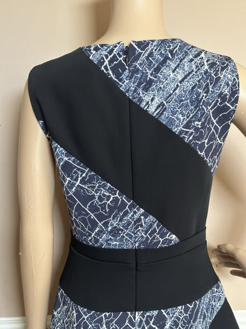 BCBG MAXAZRIA Dalia Women's Blue/Black Dress Size 2