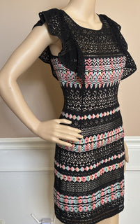 BCBG MAXAZRIA Roxine Women's Multicolor Knee Length Sleeveless Dress Size XXS