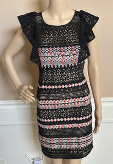 BCBG MAXAZRIA Roxine Women's Multicolor Knee Length Sleeveless Dress Size XXS