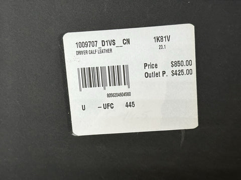 VERSACE Medusa Men's Taupe Leather Driver Shoes 11.5 US (44.5) 1009707 NIB $850