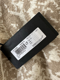 Versace Barocco Wool Knit Sweater Beige 42 US (52 Euro)  IT 1013400 NWT $1225