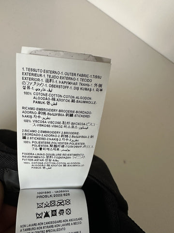 Versace Embroidered Logo Baseball Cap Hat Black/Gold 60 IT ICAP006 NWT $425