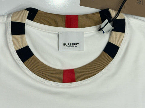 Burberry Jayson White Cotton T-shirt L (Oversized) 8078115 NWT $370