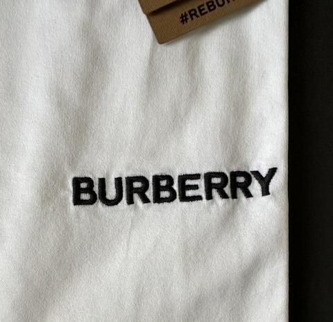 Burberry Jayson White Cotton T-shirt L (Oversized) 8078115 NWT $370