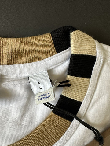 Burberry Jayson White Cotton T-shirt L (Oversized) 8078115 NWT $370