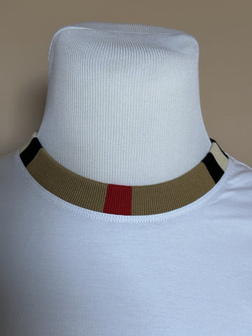 Burberry Jayson White Cotton T-shirt L (Oversized) 8078115 NWT $370