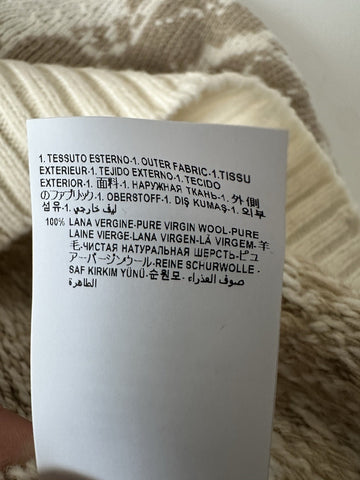 Versace Barocco Wool Knit Sweater Beige 40 US (50 Euro)  IT 1013400 NWT $1225