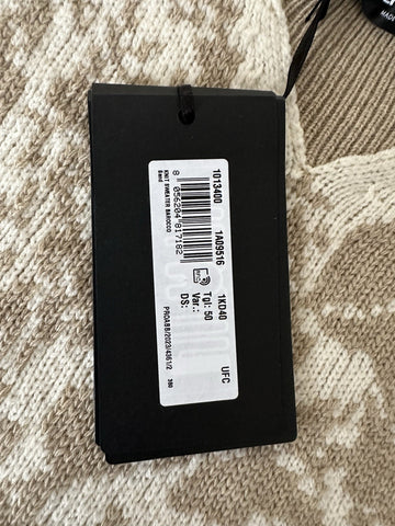 Versace Barocco Wool Knit Sweater Beige 40 US (50 Euro)  IT 1013400 NWT $1225