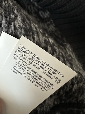 Versace Barocco Wool Knit Sweater Black 46 US (56 Euro)  IT 1013400 NWT $1225