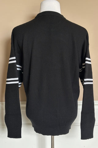 Versace Medusa Logo Wool Knit Sweater Black 44 US (54 Eu)  IT 1017011 NWT $1300