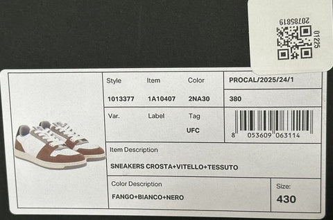 Versace Medusa Men’s Suede Leather Multicolor Sneakers 10 US (43) 1013377 IT NIB