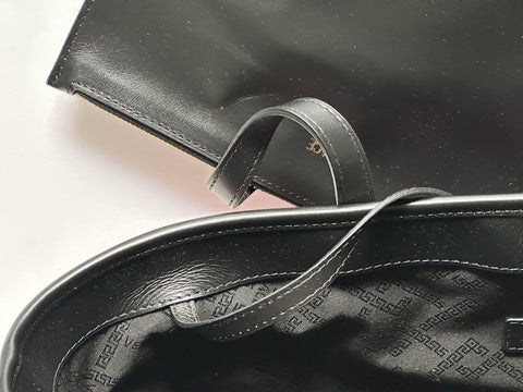 Versace Greca Coated Canvas Leather Pink/Black Tote Bag 1020802 IT NWT $1125