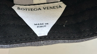 Bottega Veneta Printed Leather Baseball Cap Gray Hat L (59 cm) 739329 NWT $950
