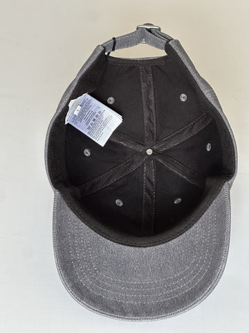 Bottega Veneta Printed Leather Baseball Cap Gray Hat M (58 cm) 739329 NWT $950