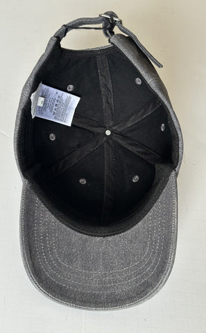 Bottega Veneta Printed Leather Baseball Cap Gray Hat M (58 cm) 739329 NWT $950