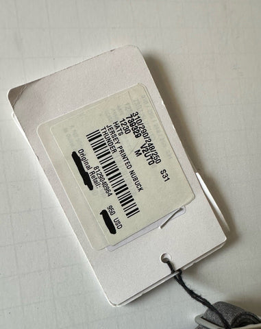 Bottega Veneta Printed Leather Baseball Cap Gray Hat M (58 cm) 739329 NWT $950