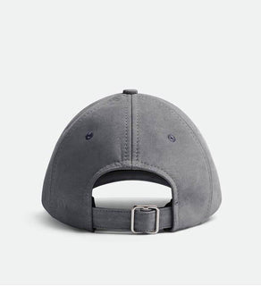 Bottega Veneta Printed Leather Baseball Cap Gray Hat M (58 cm) 739329 NWT $950