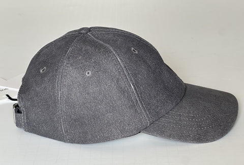 Bottega Veneta Printed Leather Baseball Cap Gray Hat M (58 cm) 739329 NWT $950