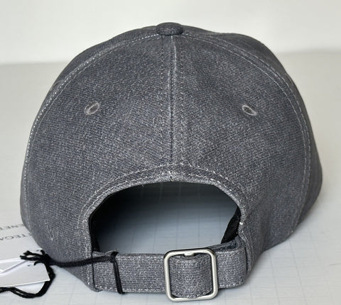 Bottega Veneta Printed Leather Baseball Cap Gray Hat M (58 cm) 739329 NWT $950