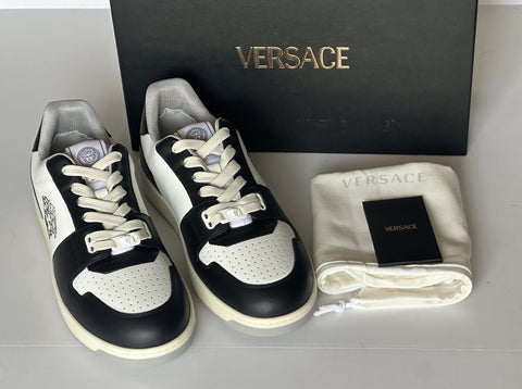 Versace Medusa Men’s Black/White Leather Sneakers 12 US (45) 1013377 IT NIB