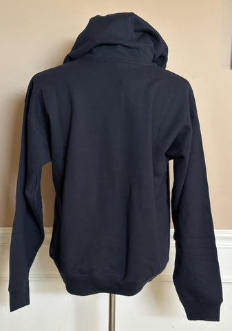 Versace Embroidered Blue Cotton Sweatshirt with Hoodie XL 1012564 IT NWT $1325