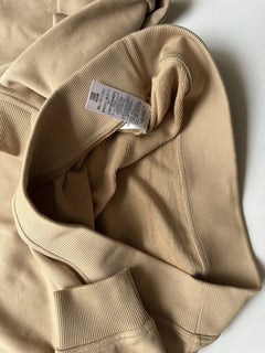 Burberry Talley Logo Checked Sweatshirt with Hoodie Soft Fawn M 8084392 NWT $760