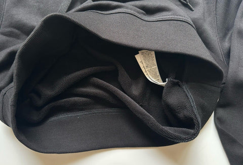 Burberry Talley Logo Checked Sweatshirt with Hoodie Black M 8084391 NWT $760