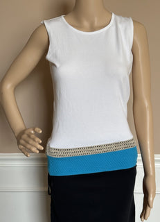 ESCADA Women’s Sleeveless White Top Medium