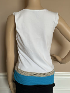 ESCADA Women’s Sleeveless White Top Medium