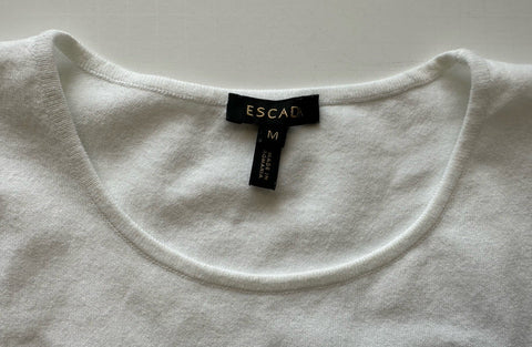 ESCADA Women’s Sleeveless White Top Medium