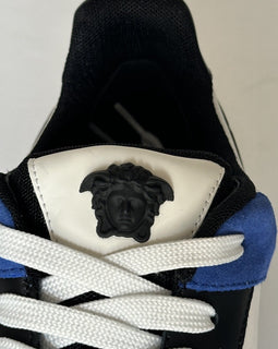 Versace Medusa Men’s White/Black/Blue Sneakers 9 US (42 Eu) 1011942 IT NIB $825
