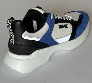 Versace Medusa Men’s White/Black/Blue Sneakers 12 US (45 Eu) 1011942 IT NIB $825