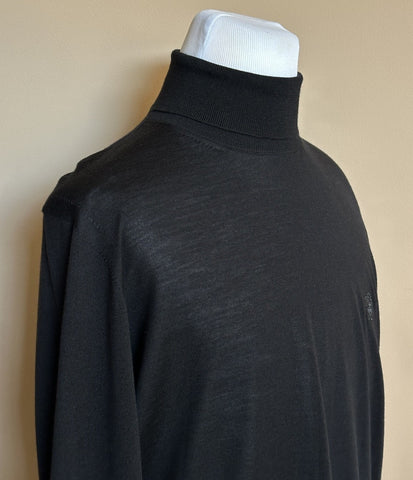 Versace Wool/Silk/Cashmere Turtleneck Sweater  Black 54 Euro 1011344 IT NWT $925