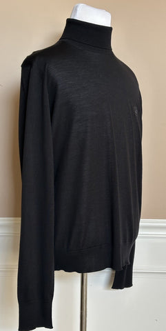 Versace Wool/Silk/Cashmere Turtleneck Sweater  Black 54 Euro 1011344 IT NWT $925