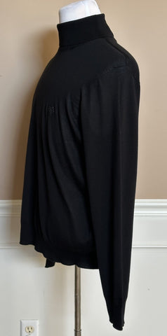 Versace Wool/Silk/Cashmere Turtleneck Sweater  Black 54 Euro 1011344 IT NWT $925