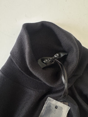 Versace Wool/Silk/Cashmere Turtleneck Sweater  Black 54 Euro 1011344 IT NWT $925