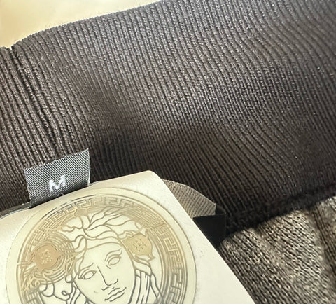 Versace Knit Barocco Jacquard Black Wool/Silk Pants M (48) 1013253 IT NWT $1525