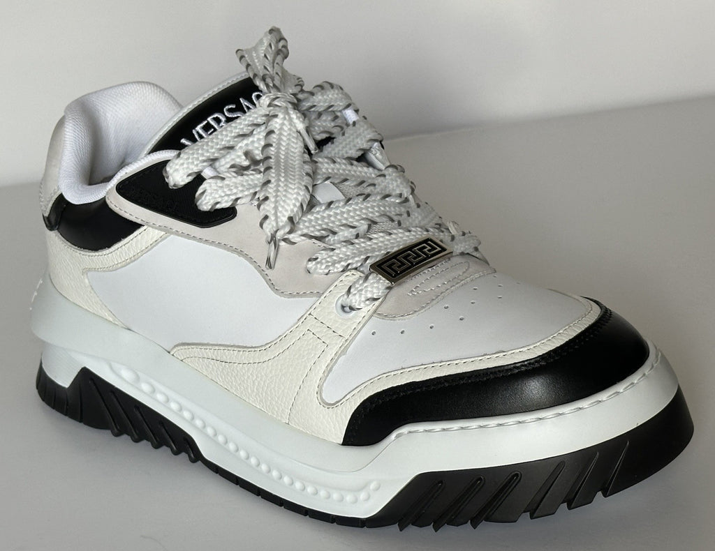 Versace Odissea Men’s Leather White/Black Sneakers 9 US (42 Eu) 1015437 NIB $950
