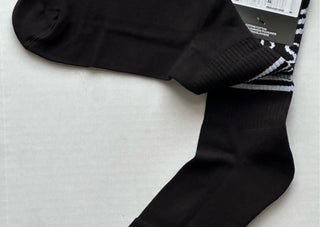 Versace Logo Socks Black/White Size Medium Made in Italy ICZD002 NWT