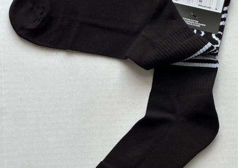 Versace Logo Socks Black/White Size Medium Made in Italy ICZD002 NWT
