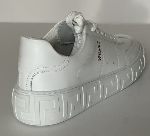 Versace Men's White Leather Sneakers 11 US (44 Euro) Italy 1015600 NWT