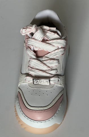 Versace Odissea Women’s Leather White/Pink Sneakers 8 US (38) 1016365 NIB $925