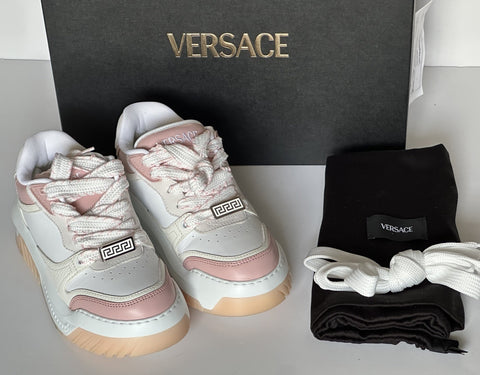 Versace Odissea Women’s Leather White/Pink Sneakers 10 US (40) 1016365 NIB $925